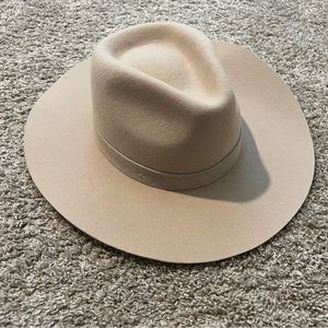 Wyeth 100% Wool Flat Brim Hat
